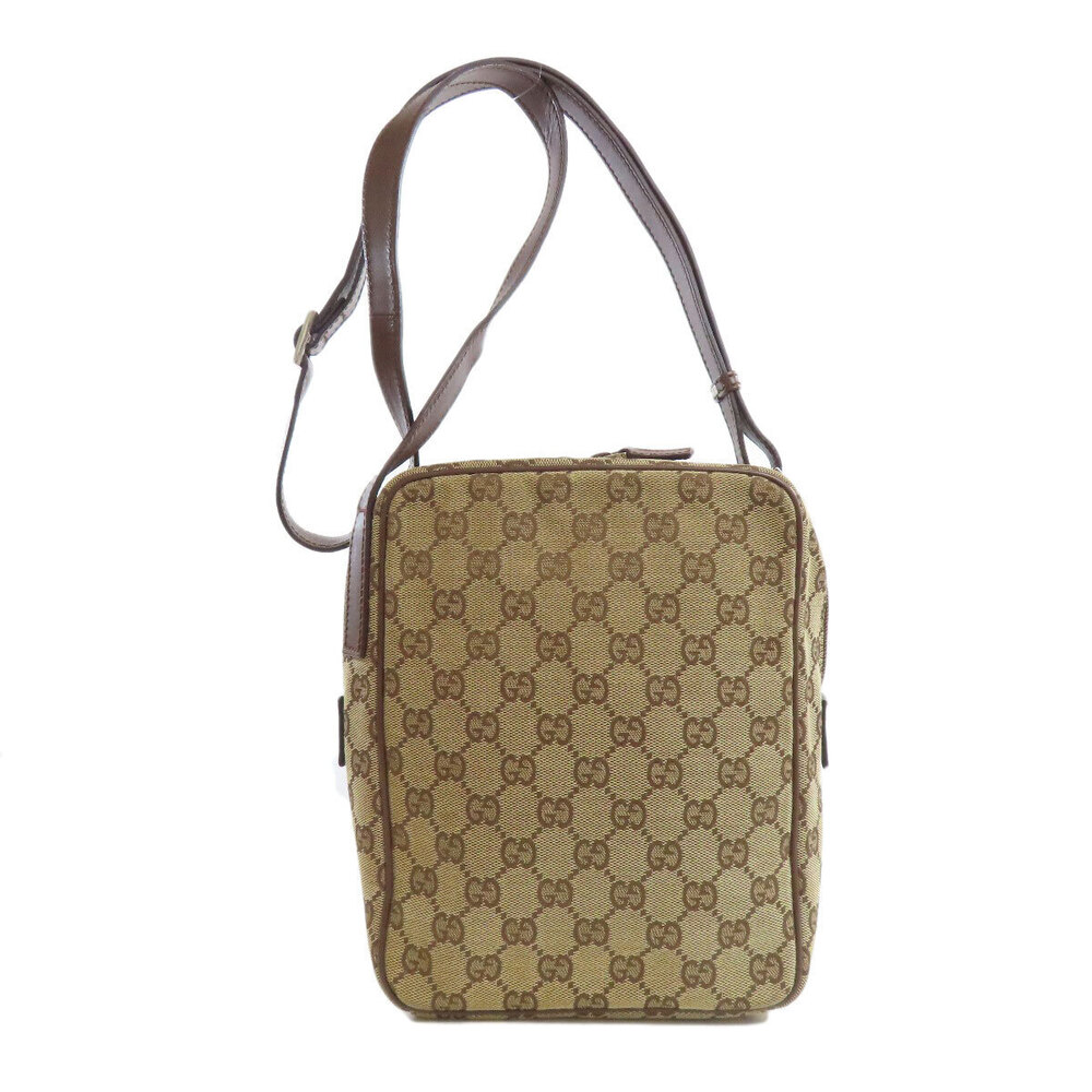 Gucci Brown bag canvas shoulder GG Crossbody